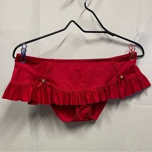 Betsey Johnson Ruffle Swim Bottom